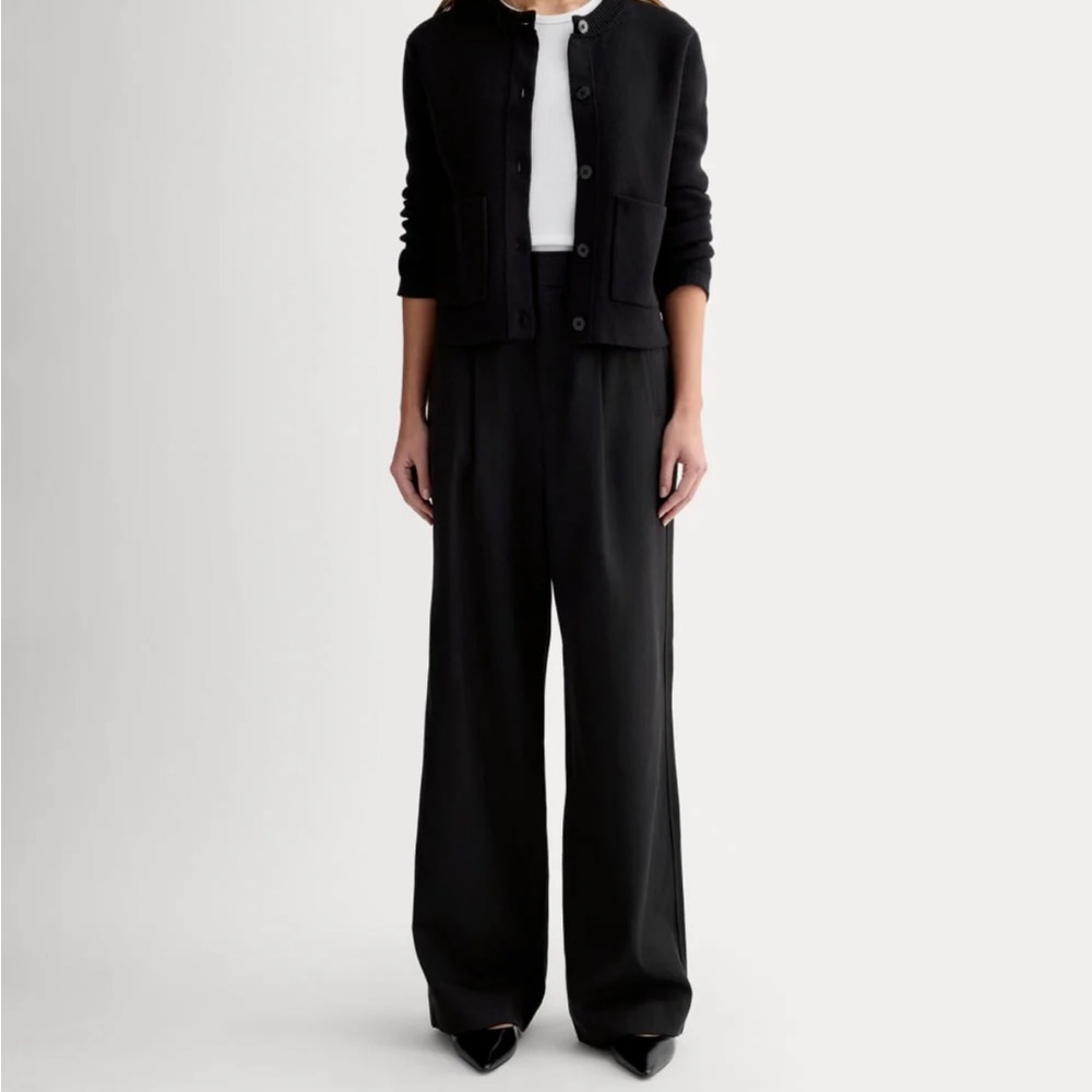 Everlane The Way High Drape Pant Size 2 (30" inseam) NWOT Black